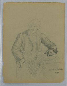 Study for a Portrait of Albert Gallatin, Seated by Daniel Huntington