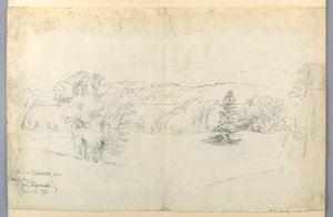 The Hudson River and Catskills from Barrytown
