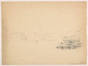 West Shore of Lake Brienz, Switzerland by Daniel Huntington