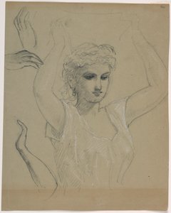 Woman With Hands Raised