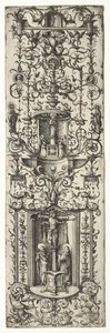 Ornamental Fillet with the Crucifixion and the Virgin and Child