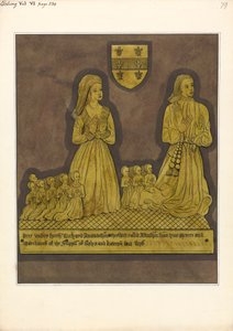 Brass Plate for Richard Amondesham and His Wife Katherine, Ealing Church