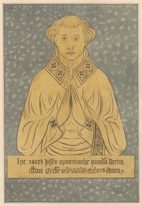 Brass Plate for a Rector from Harlington Church by Daniel Lysons