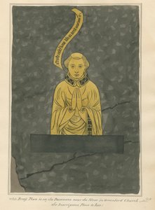 Brass Plate, Unidentified from Greenford Church