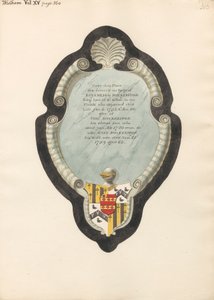 Memorial to Baybrigg Buckeridge, his wife Mary, and his son, Thomas from West Ham Church by Daniel Lysons