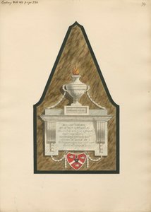 Memorial to Dame Ann Edwards and Sir Thomas Edwards from Ealing Church by Daniel Lysons