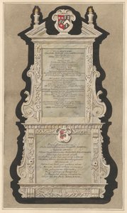 Memorial to Elizabeth Field and Elizabeth Reeves from Cranford Church by Daniel Lysons