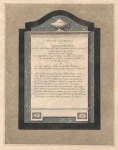 Memorial to Mary Gardiner from Hampton Church