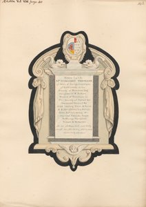 Memorial to Mrs. Trevelyan from Heston Church by Daniel Lysons