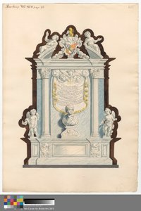 Memorial to Orlando Humpreys from Barking Church by Daniel Lysons