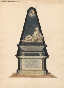 Tomb of John Merick from Norwood Church by Daniel Lysons