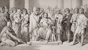 Coronation of Harold II King of the Anglo-Saxons in AD 1066, from 