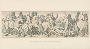 Harold and His Knights Ride to Their Place of Embarkation, at Bosham, Sussex by Daniel Maclise