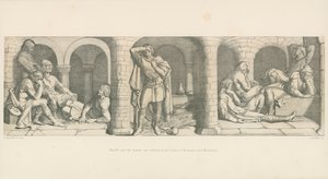 Harold and the Saxons are Confined in the Castle of Beaurain, near Montreuil by Daniel Maclise