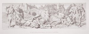 The death of Tostig and Harold Hardrada after the Battle of Stamford Bridge, from 