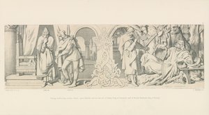 Tostig, Meditating Another Attack Upon Harold, Solicits the Aid of Sweyn, King of Denmark and of Harold Hardrada, King of Norway by Daniel Maclise