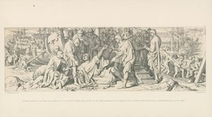 William Stumbles as He Lands, but Grasping the Earth with His Hand, Calls Out That He Thus Takes Possession of the English Soil by Daniel Maclise
