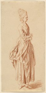 A Standing Lady in a Day Dress