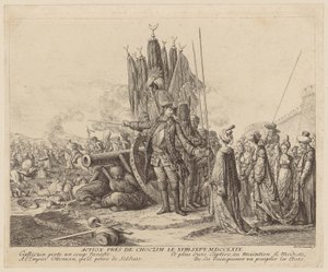 Action near Choczim on September 18, 1769 by Daniel Nikolaus Chodowiecki