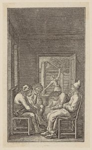 Visit to St. Hiob at **, plate 2 by Daniel Nikolaus Chodowiecki