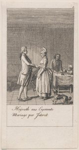 Motives for Marriage and Their Consequences. Plate 5 by Daniel Nikolaus Chodowiecki
