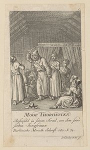 Plate 1 from the Series "Fashion Follies" by Daniel Nikolaus Chodowiecki