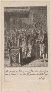 Plate 5 from the series "Brandenburg History" by Daniel Nikolaus Chodowiecki