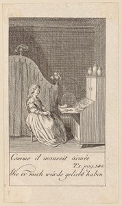 Plate 5 to "Karoline von Lichtfield" by Daniel Nikolaus Chodowiecki