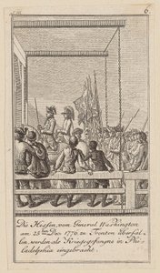 Sheet 6 from the series for the essay "The History of the Revolution of North America", by M. C. Sprengel. by Daniel Nikolaus Chodowiecki
