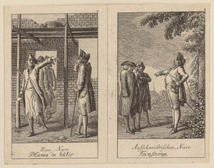Pages 7 and 8 from Centifolium Stultorum, Follies by Daniel Nikolaus Chodowiecki