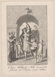 Cimon, Son of Miltiades, Brings the Bones of Theseus to Athens, Plate 6 to Becker
