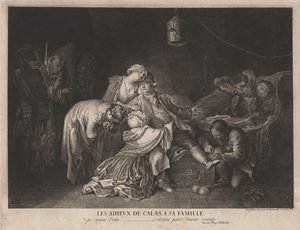 The Farewell of Calas to His Family by Daniel Nikolaus Chodowiecki