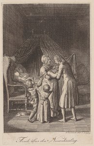 Joy over the New Arrival [Childbirth] by Daniel Nikolaus Chodowiecki