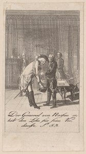 General von Nassau Receives the Reward for His Services by Daniel Nikolaus Chodowiecki