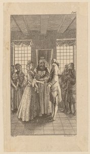 Marriage to Miss Melmoth, Plate 6 from "Life, Remarks, and Opinions of Johann Bunkel" by Daniel Nikolaus Chodowiecki