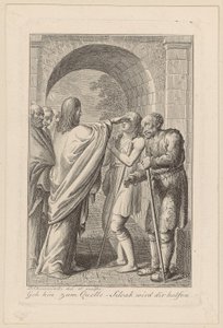 Jesus Heals a Blind Man by Daniel Nikolaus Chodowiecki