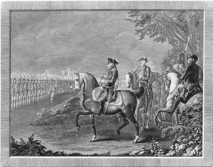 King Frederick II. Guard Parade in Potsdam by Daniel Nikolaus Chodowiecki