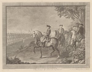 King Frederick II of Prussia, Guard Parade in Potsdam