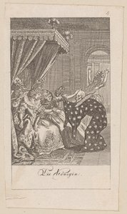 Queen, Plate 4 from the Series “The Dance of Death” by Daniel Nikolaus Chodowiecki
