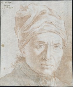 Head of the Prussian Grand Chancellor Philipp Joseph von Jarriges, with a House Cap, Half Turned to the Right by Daniel Nikolaus Chodowiecki