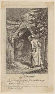 The Hermit by Daniel Nikolaus Chodowiecki