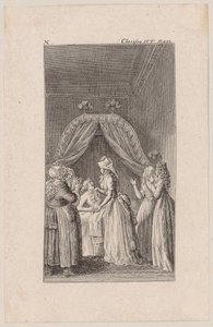 Lovelace Feigns a Hemorrhage by Daniel Nikolaus Chodowiecki