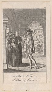 Luther in Worms, plate 11 from the series "Ancient, Medieval and Modern History" by Daniel Nikolaus Chodowiecki