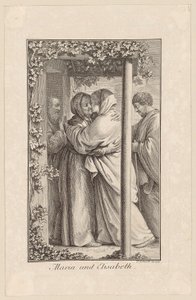 Mary and Elizabeth by Daniel Nikolaus Chodowiecki