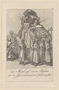 Mogul on His Elephant, Plate 4 from the Series 