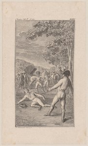 Colonel Morden Stabs Lovelace in a Duel by Daniel Nikolaus Chodowiecki