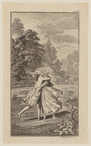 Infant in Tender Embrace with Mariane by Daniel Nikolaus Chodowiecki