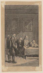 Sebaldus before the Consistory by Daniel Nikolaus Chodowiecki