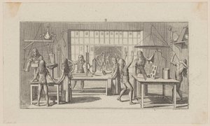 Room of a Naturalist by Daniel Nikolaus Chodowiecki