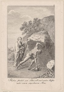 Theseus Finds a Sword and Other Weapons Under a Stone, Plate 1 to Becker
